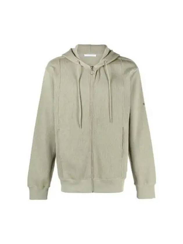 Logo Zip-Up Hoodie Green - HELMUT LANG - BALAAN 2