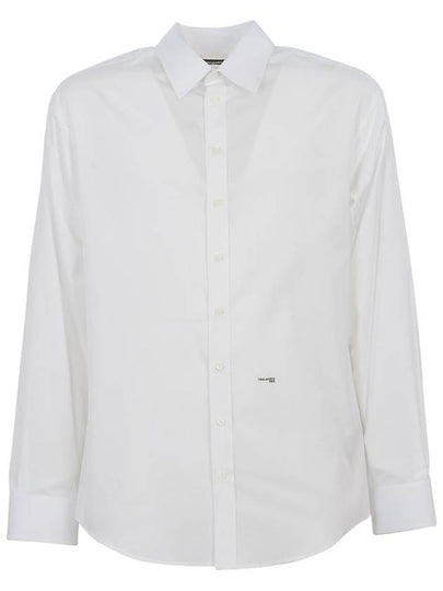 mini logo long sleeve shirt white - DSQUARED2 - BALAAN 2