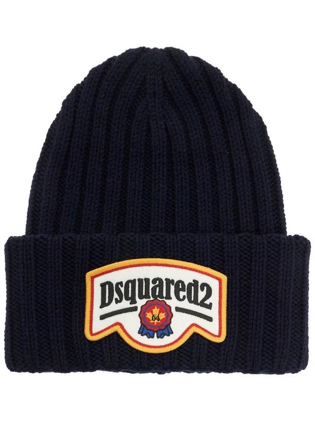 "beanie hat with patch logo - DSQUARED2 - BALAAN 1