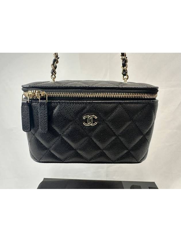 Classic Caviar Rectangular Vanity Cosmetic Black AP1341 - CHANEL - BALAAN 2