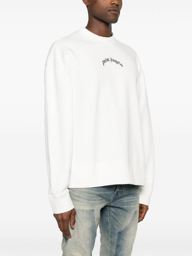 curved-logo sweatshirt - PALM ANGELS - BALAAN 3