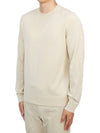 Crew Neck Wool Knit Top Beige - THEORY - BALAAN 3