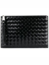 Intrecciato Medium Clutch Bag Black - BOTTEGA VENETA - BALAAN 3