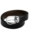 Man's Classic Reversible Leather Belt Black Brown - MONTBLANC - BALAAN 3