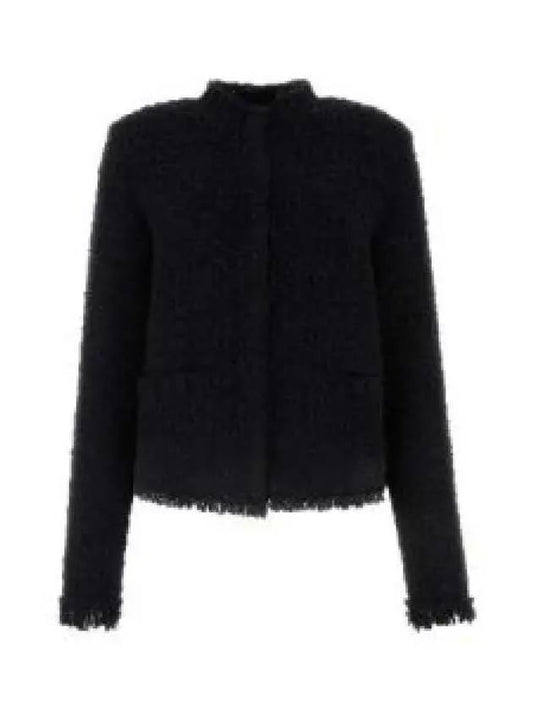 Padding Cotton Cardigan Black - MONCLER - BALAAN 2