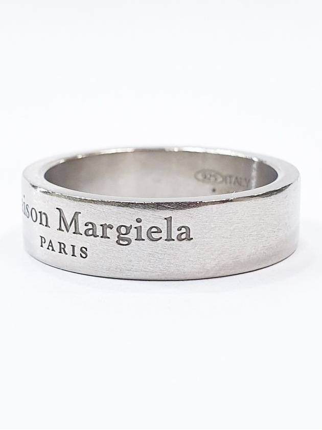 Logo Medium Ring Matte Silver - MAISON MARGIELA - BALAAN 4