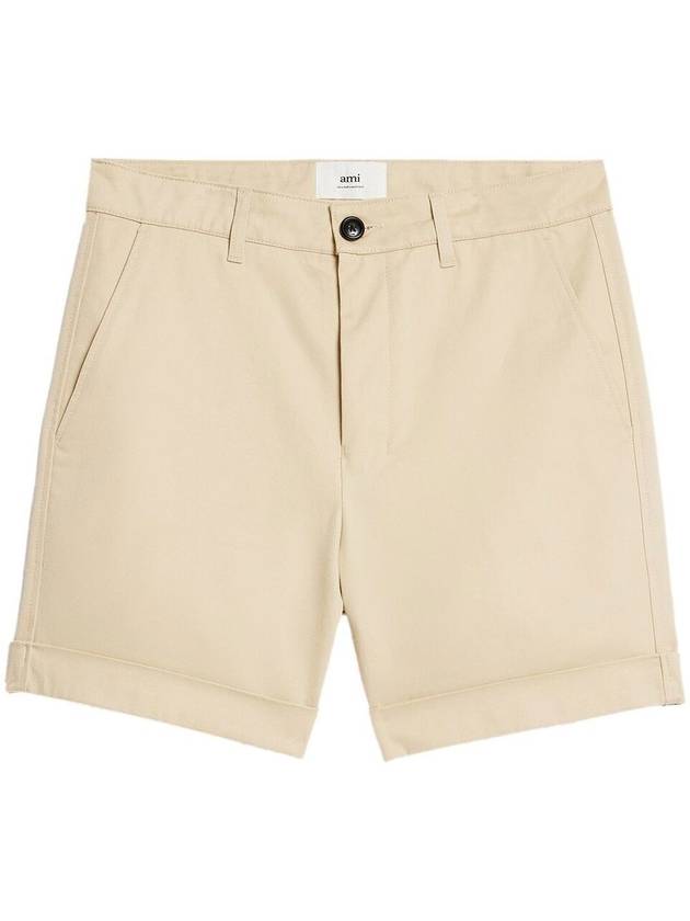 Men's Chino Shorts Vanilla - AMI - BALAAN 2