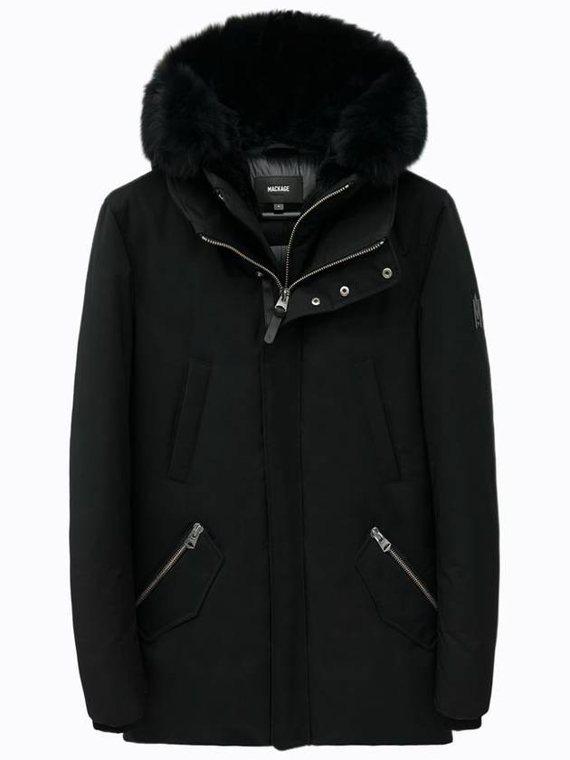 Edwardian Fur Hooded Down Parka Black - MACKAGE - BALAAN 3