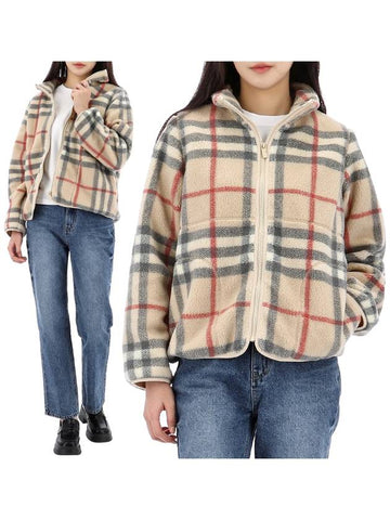 Adult wearable kids vintage check fleece jacket 8100024 A2205 AK - BURBERRY - BALAAN 1