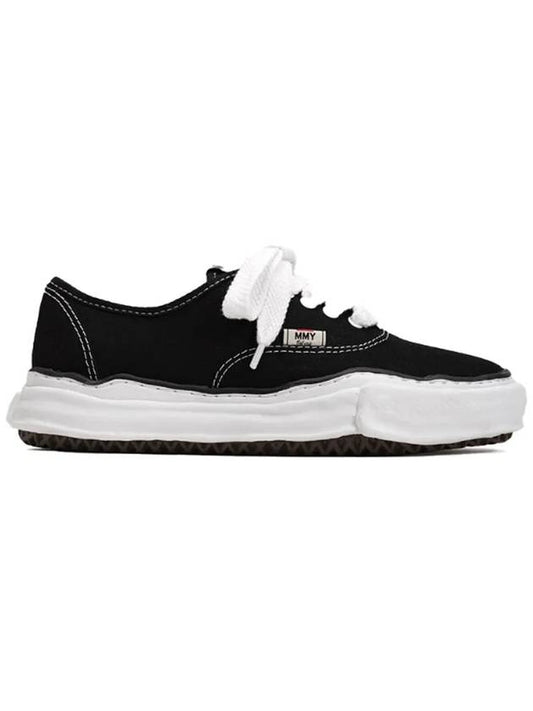 Baker OG Sole Canvas Low Top Sneakers Black - MAISON MIHARA YASUHIRO - BALAAN 2