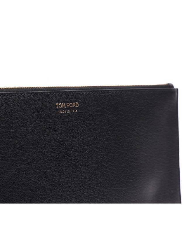 Flat Leather Clutch Bag - TOM FORD - BALAAN.