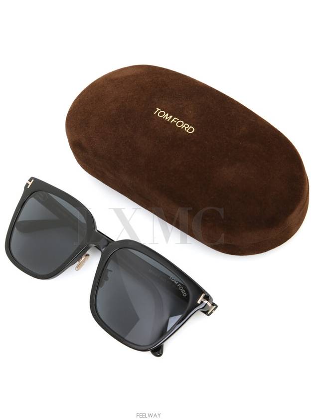 TF1132 Black Gold T Logo Horn Rim Sunglasses - TOM FORD - BALAAN 10