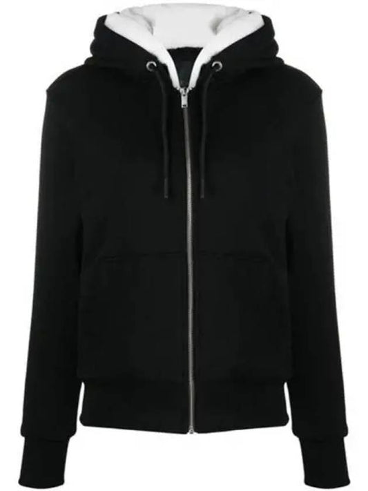 Classic Bunny 3 White Lining Zip Up Hoodie Black - MOOSE KNUCKLES - BALAAN 2