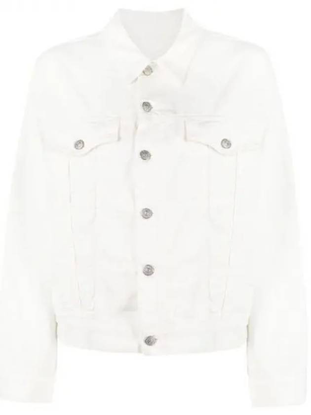 Cut-Out Cotton Denim Jacket White - MAISON MARGIELA - BALAAN 2