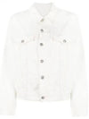 Cut-Out Cotton Denim Jacket White - MAISON MARGIELA - BALAAN 2