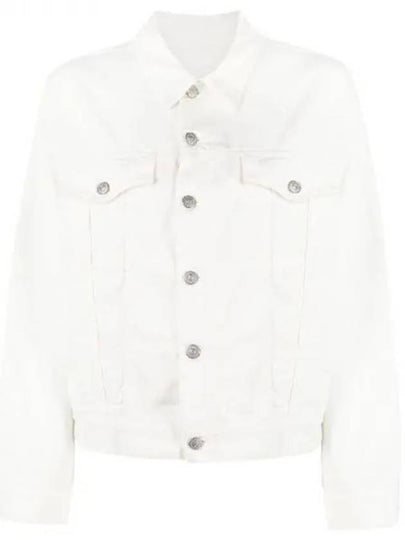 Cut-Out Cotton Denim Jacket White - MAISON MARGIELA - BALAAN 2