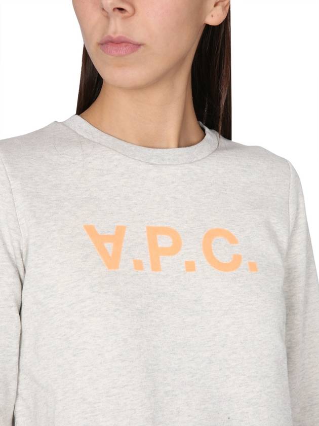 Women's VPC Logo Print Sweatshirt Ecru - A.P.C. - BALAAN 5