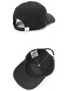 double logo patch ball cap black - MONCLER - BALAAN.