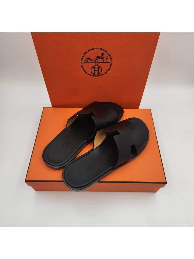 Izmir Sandal Calfskin & Noir - HERMES - BALAAN 7