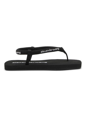 logo print sandals black - ALEXANDER WANG - BALAAN 1