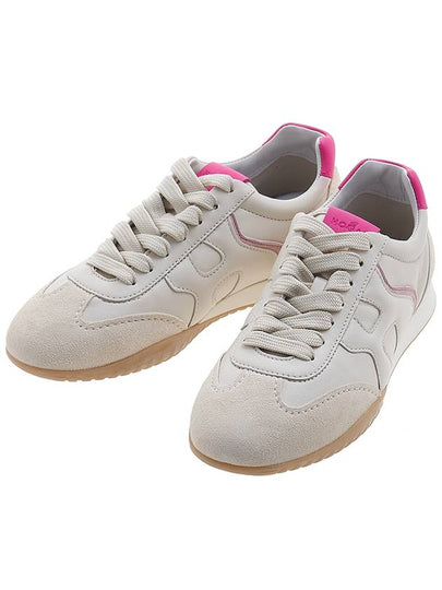 Olympia Z Low Top Sneakers Pink Ivory - HOGAN - BALAAN 2