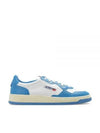 Men's Medalist Low Leather Sneakers Blue - AUTRY - BALAAN 2