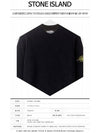 Waffen Patch Round Neck Knit Top Dark Navy - STONE ISLAND - BALAAN 3