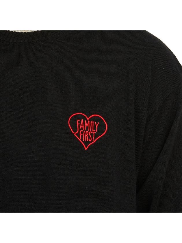 Logo Knit Top Black - FAMILY FIRST - BALAAN 9