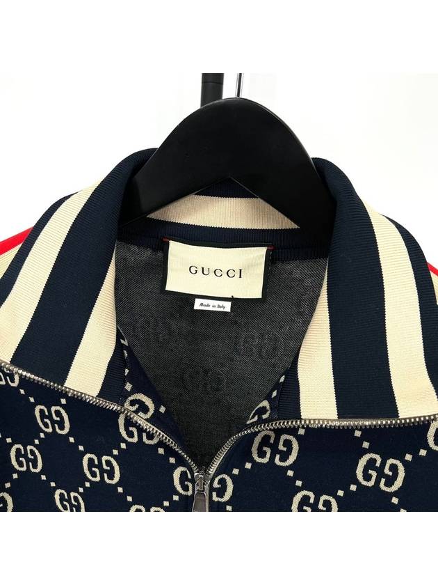 GG jacquard zip up jacket size L - GUCCI - BALAAN 6