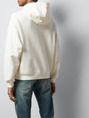 GG Interlocking Cotton Hoodie White - GUCCI - BALAAN 5