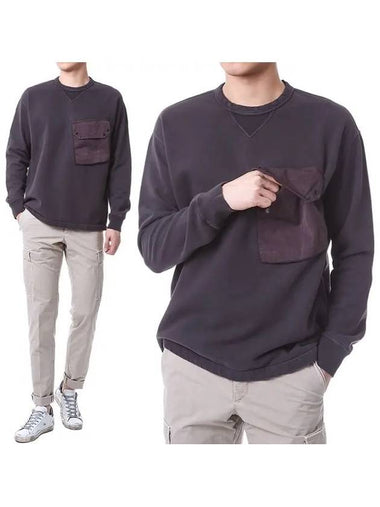 Big cover pocket back logo brushed sweatshirt 22CTCUF03144 A06455 595 - TEN C - BALAAN 1