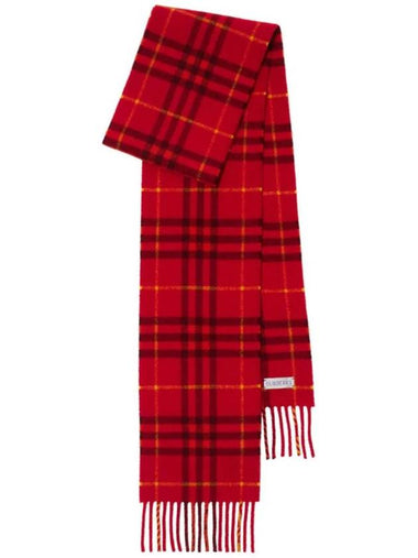 Check Cashmere Scarf 8098722 - BURBERRY - BALAAN 1