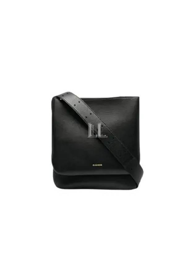 Ombra Leather Shoulder Bag Black - JIL SANDER - BALAAN 2