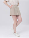 Poly Span Back Zipper Divided Beige Shorts DO3242SPT88 9 - DOYOUKNOWMC GOLF WEAR - BALAAN 4