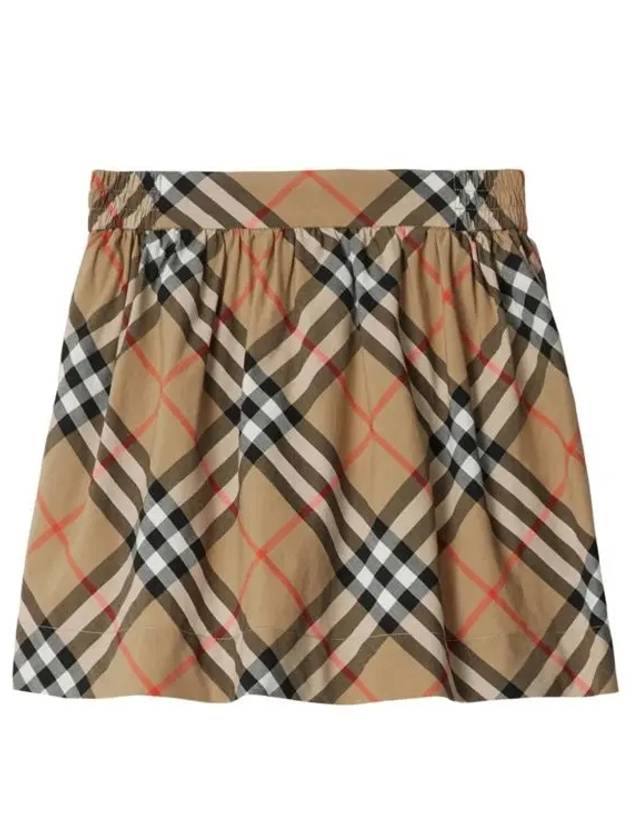 Kids Check Skirt Beige - BURBERRY - BALAAN 2