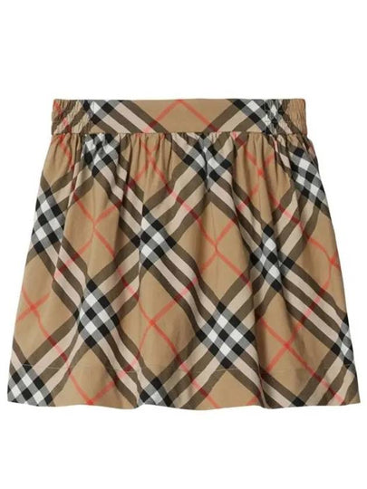 Kids Skirt 8096413 B9368 BEIGE - BURBERRY - BALAAN 2