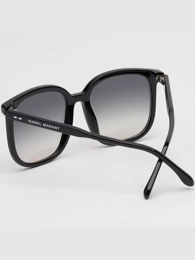 Sunglasses IM0008GS 8079O oversized black horn rim - ISABEL MARANT - BALAAN 4