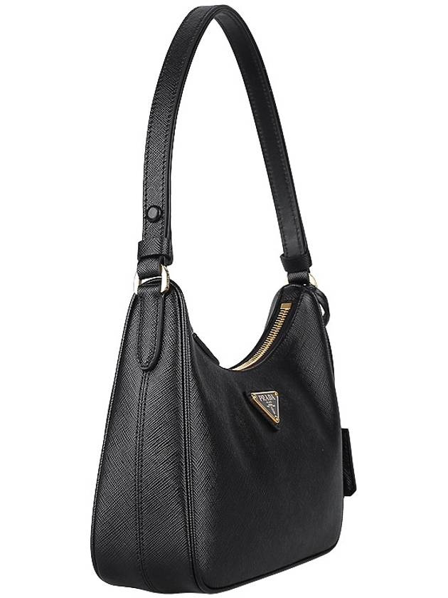 Re-Edition Saffiano Leather Mini Bag Black - PRADA - BALAAN 5