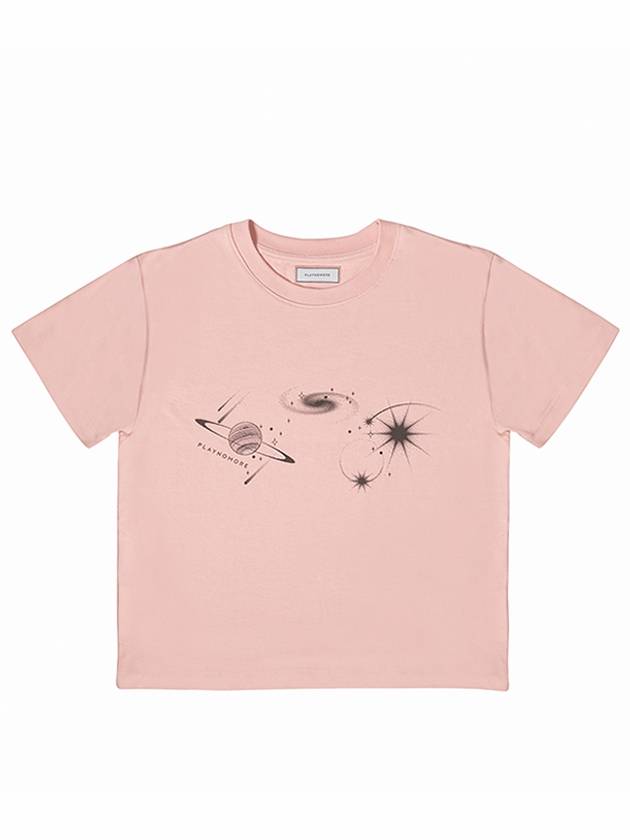 Women's Short Sleeve T-Shirt SPACE BABY PINK - PLAYNOMORE - BALAAN 3