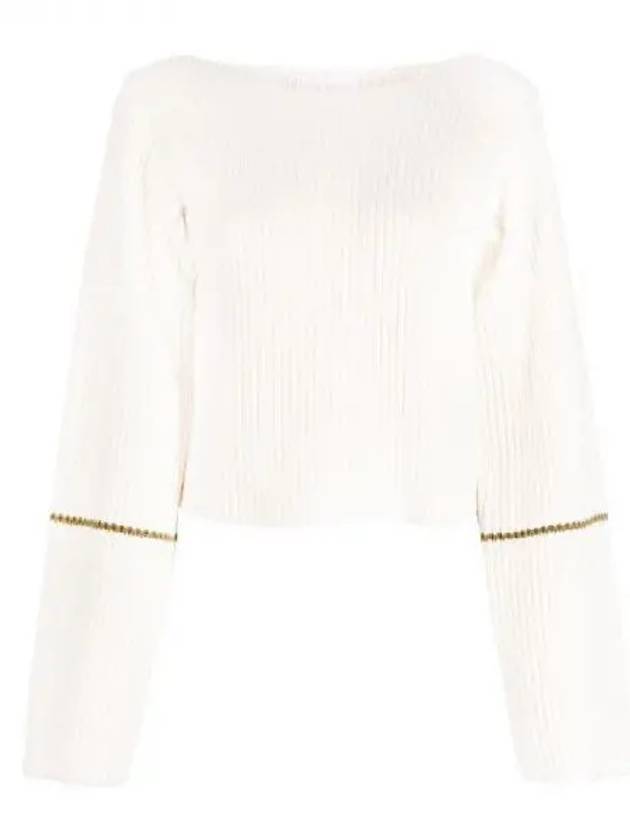 LINDA COTTON WOOL CROP KNIT TOP - HELMUT LANG - BALAAN 1