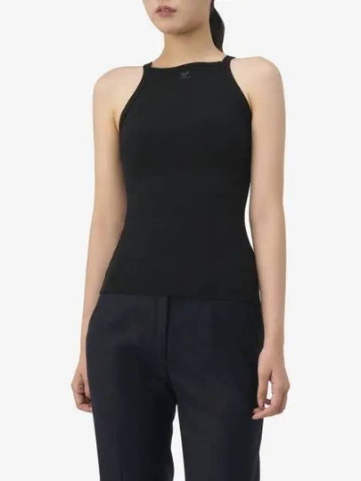 Women's Square Knit Sleeveless Black - COURREGES - BALAAN 2