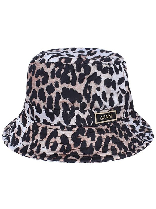 leopard print bucket hat - GANNI - BALAAN 2