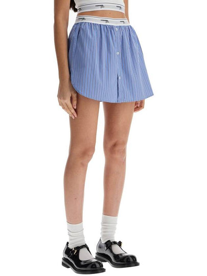 blue striped mini skirt - HOMMEGIRLS - BALAAN 2