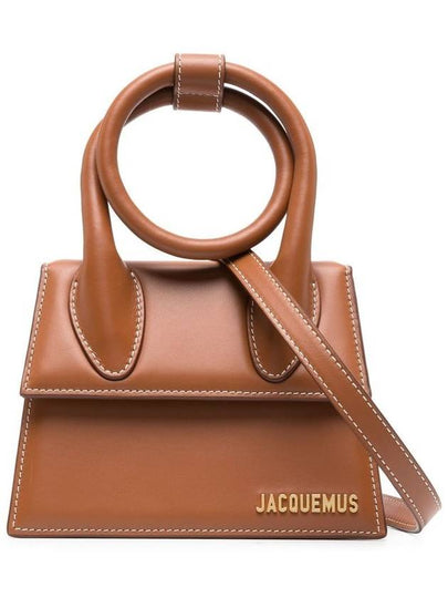 Coil Handle Le Chiquito Tote Bag Brown - JACQUEMUS - BALAAN 2