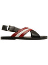 Jamilo leather sandals black - BALLY - BALAAN.