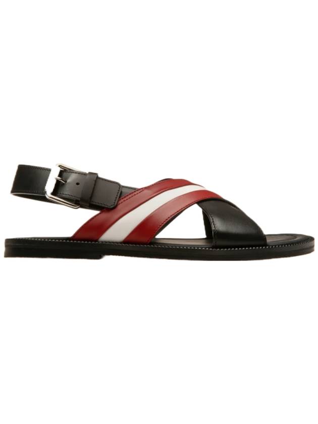 Jamilo leather sandals black - BALLY - BALAAN.