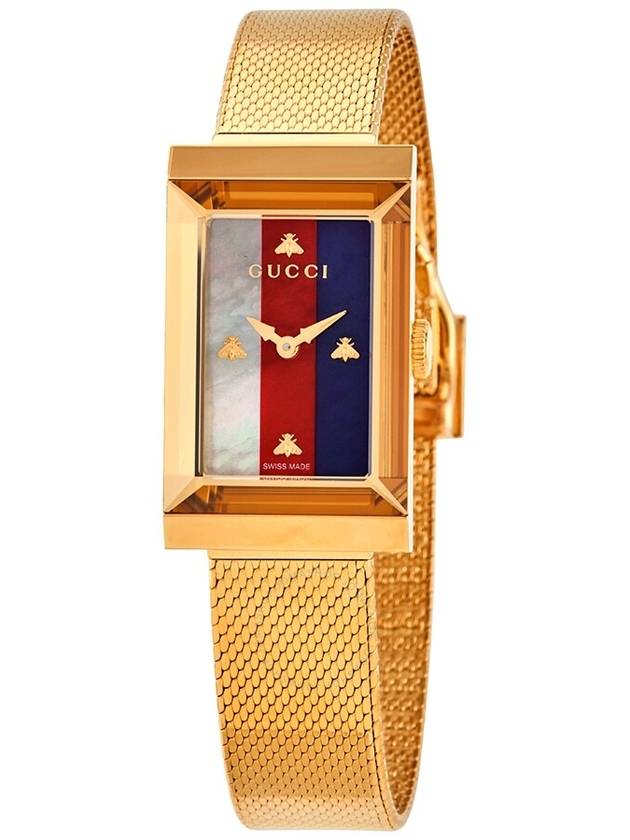 G-Frame Mesh Watch Gold - GUCCI - BALAAN 2