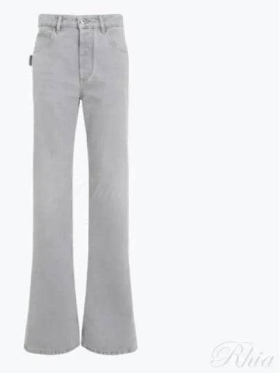 Flare Denim Jeans Light Grey Wash - BOTTEGA VENETA - BALAAN 2