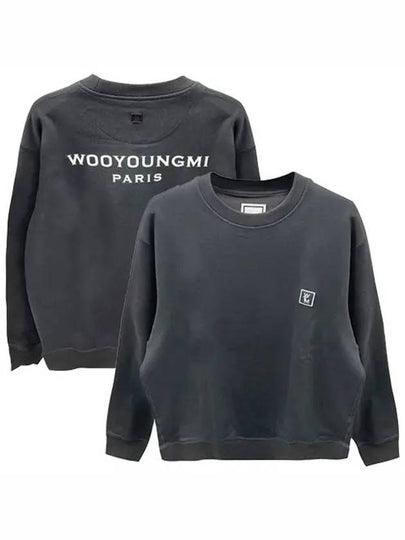 Back logo cotton sweatshirt dark gray - WOOYOUNGMI - BALAAN 2