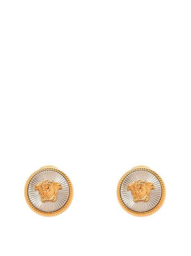 Medusa Biggie Earrings Gold - VERSACE - BALAAN 1